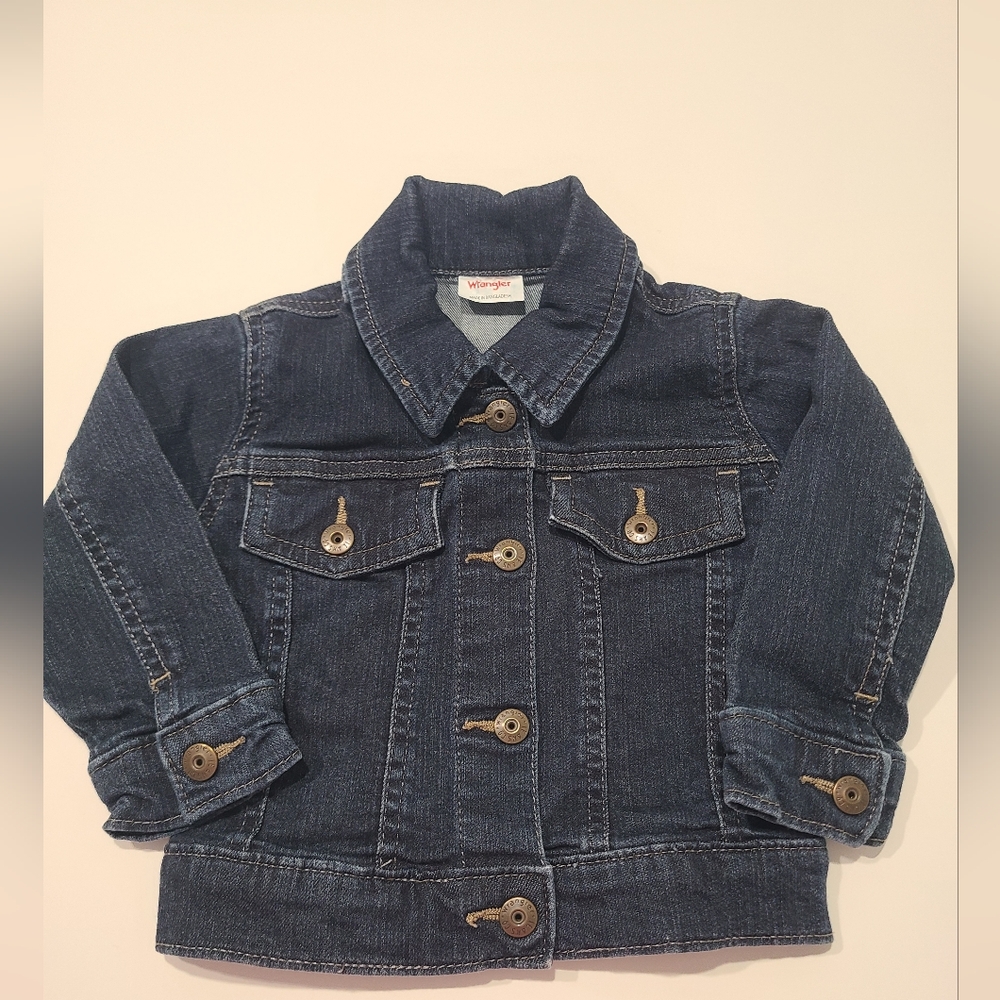 Wrangler 18 Months Baby Denim Jacket - Dark Wash Unisex